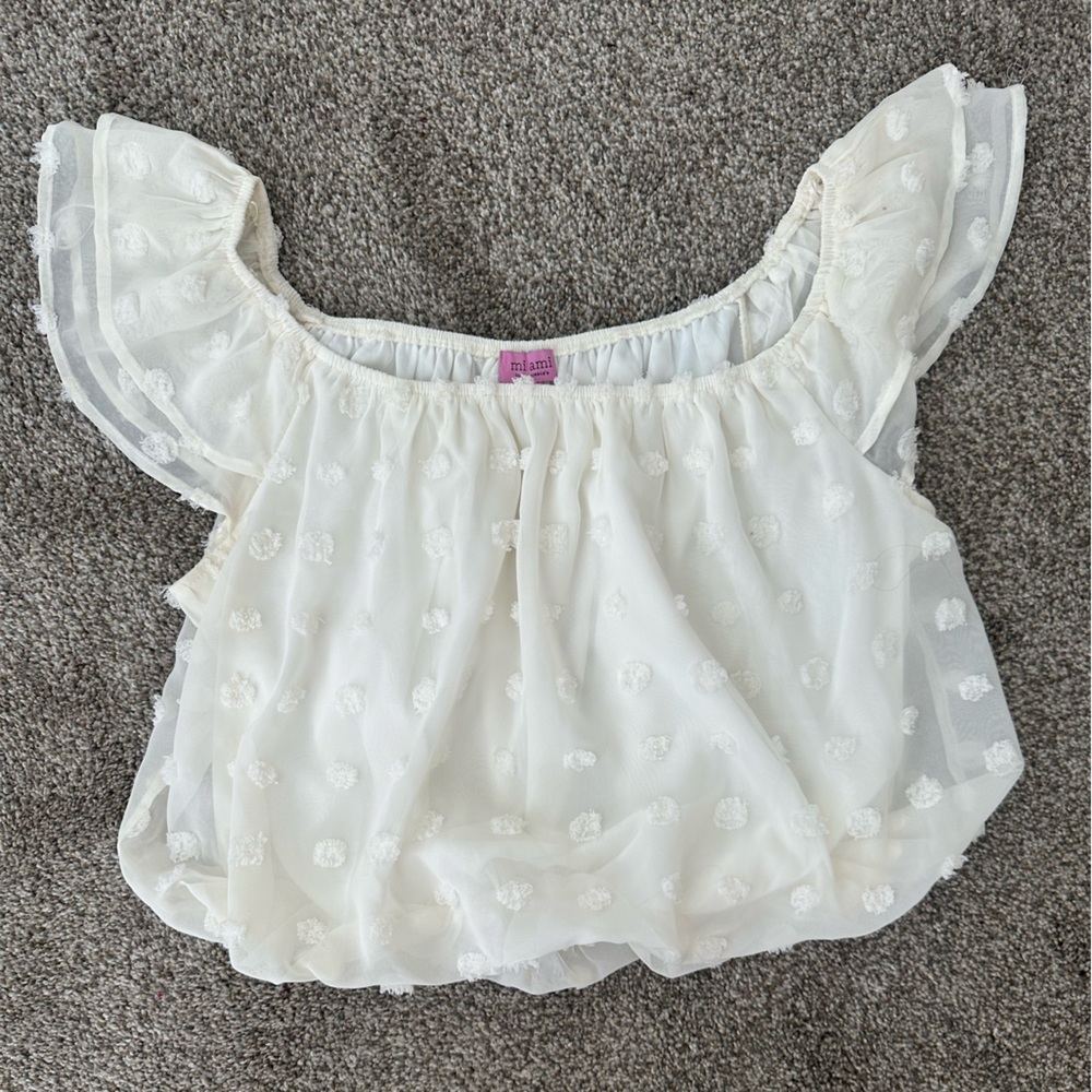 Francesca’s White off the Shoulder Top